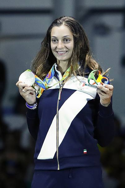 Rossella con la medaglia d&#39;argento. LaPresse